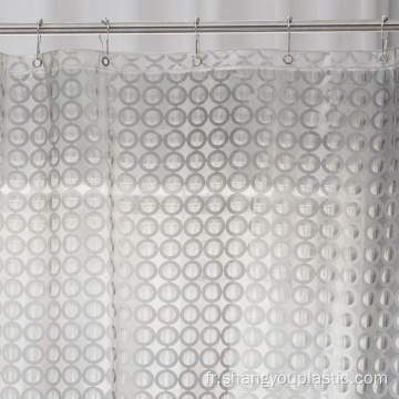 Doublure à rideau de douche PEVA 3D imperméable